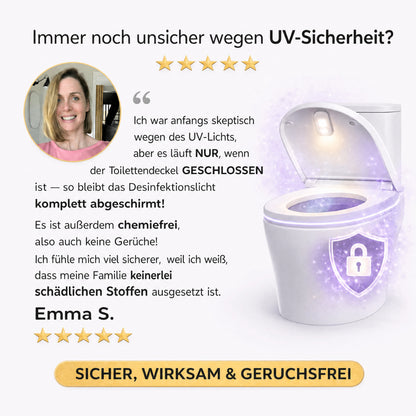 Selbstreinigende UV-Toiletten-Desinfektion & Nachtlicht