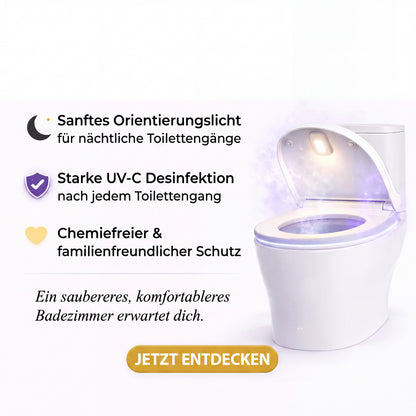 Selbstreinigende UV-Toiletten-Desinfektion & Nachtlicht